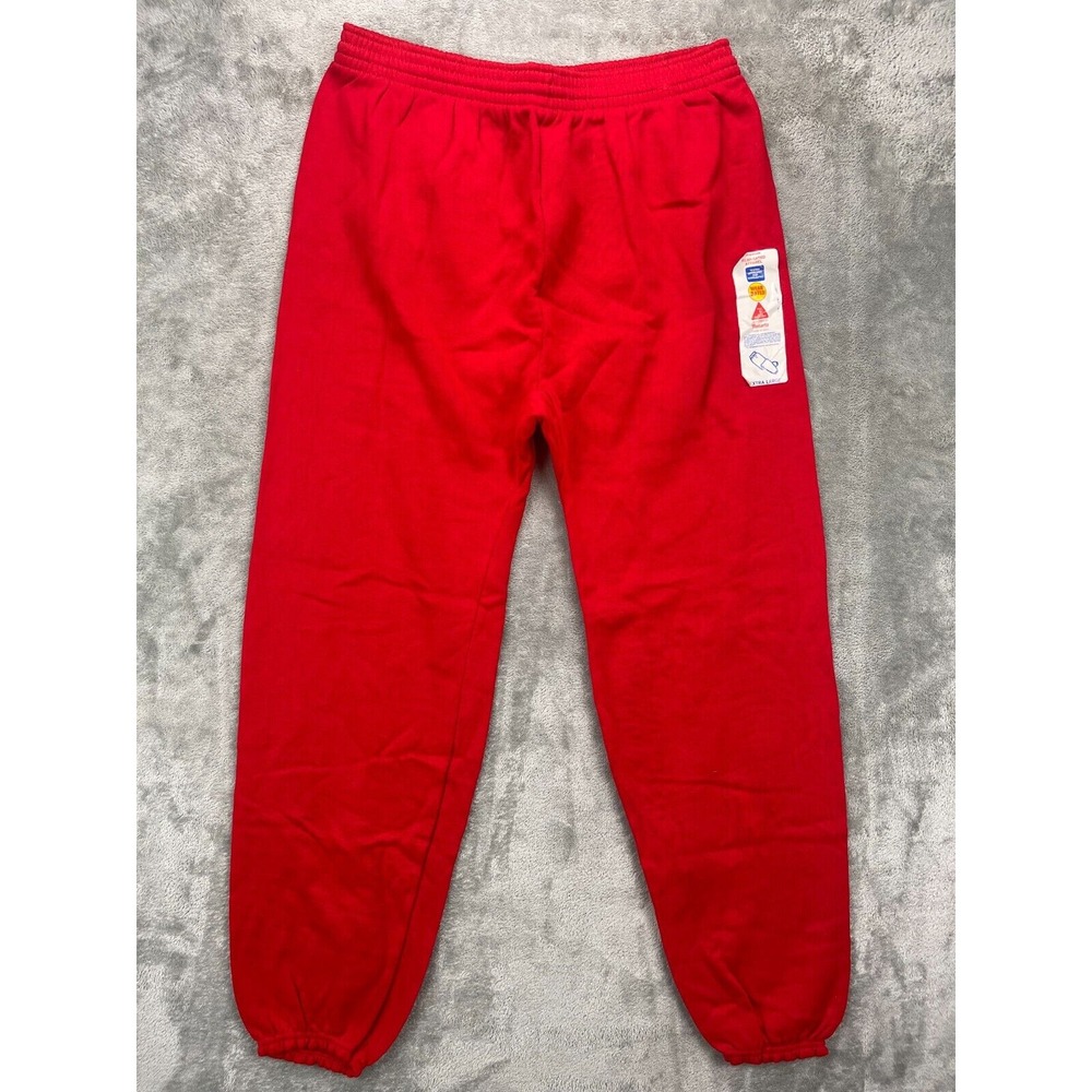 NWT  VTG Action Men's Sweatpants Joggers XL Red Plain‎ Made in USA
